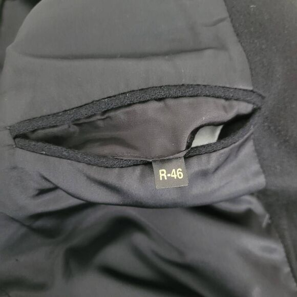 Club Room Black Camel Hair Coat Blazer Suit Jacket Mens 46R Soft 2 Button Classi - Picture 4 of 10